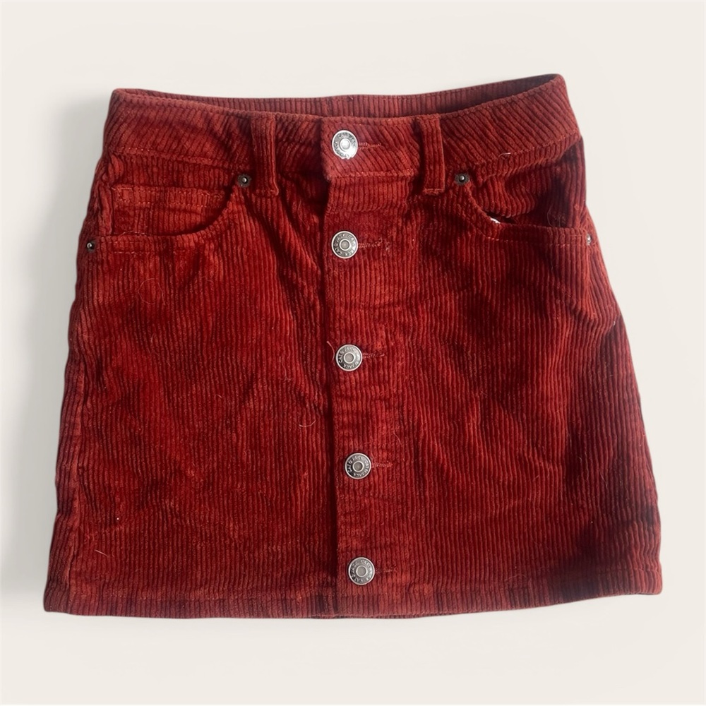 Cat & Jack Girls Corduroy Button Down Skirt